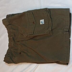 Key Largo Island Sport Military Green  Cotton  Cargo Shorts  L